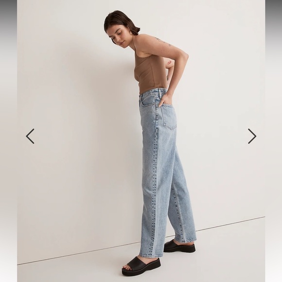 Madewell Baggy Straight Jeans in Olvera Wash - Picture 2 of 9
